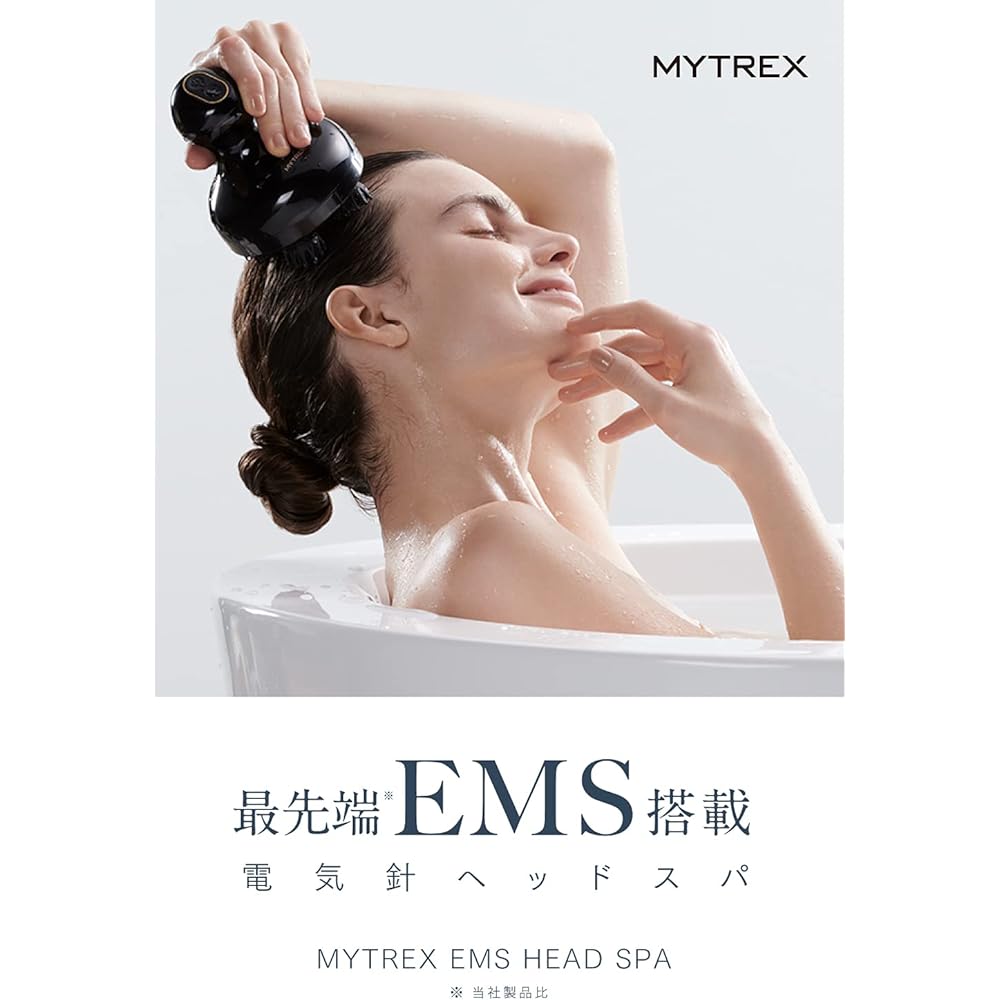 MYTREX EMS HEAD SPA Head Spa Electric Scalp Brush Scalp Aesthetic Face Care Scalp Cleaning Electric Needle Beauty Appliance Waterproof Cordless Gift Present EMS Head Spa MT-EHS20B