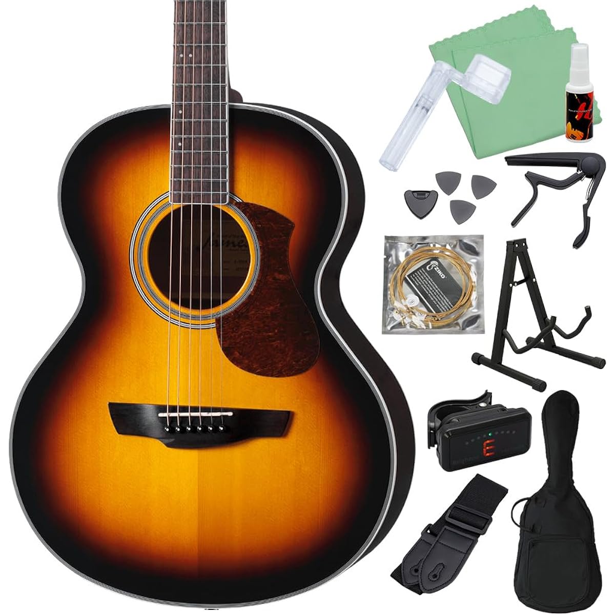 James J-300A BBT Acoustic Guitar Beginner 12 Piece Set James