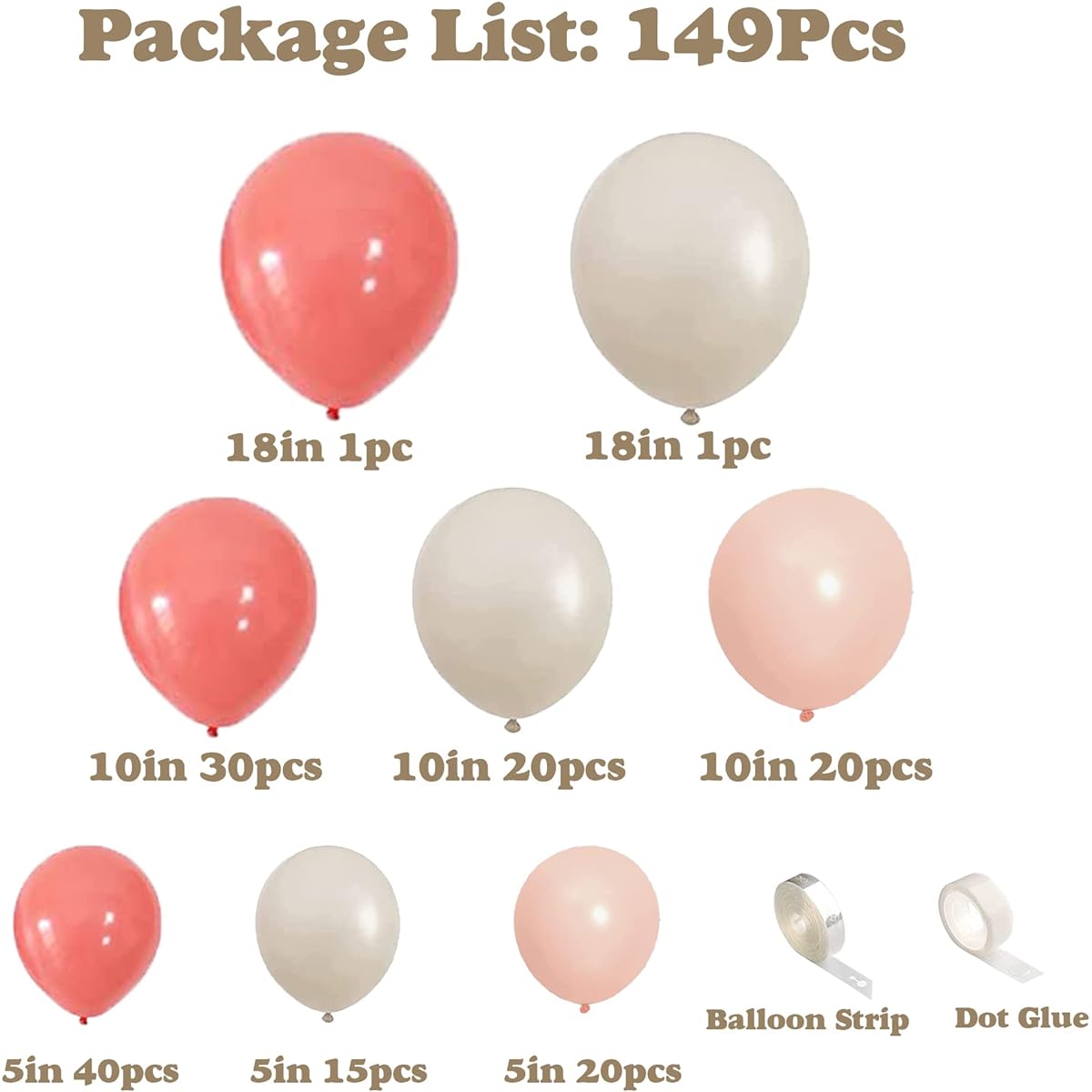 Teddy Bear Themed Balloon Garland for Gender Reveal (Pink)