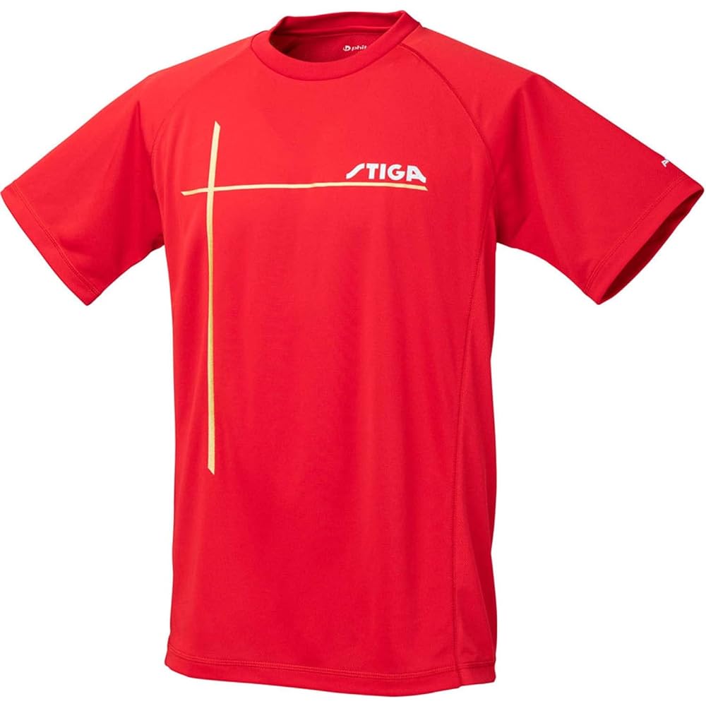[Stiga] Table Tennis Short Sleeve Shirt Phiten Collaboration Shirt