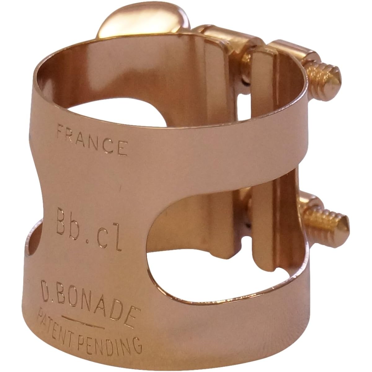 Bonnard B♭ Clarinet Ligature Correct Tightening Pink Gold Plate Finish (2250PG)