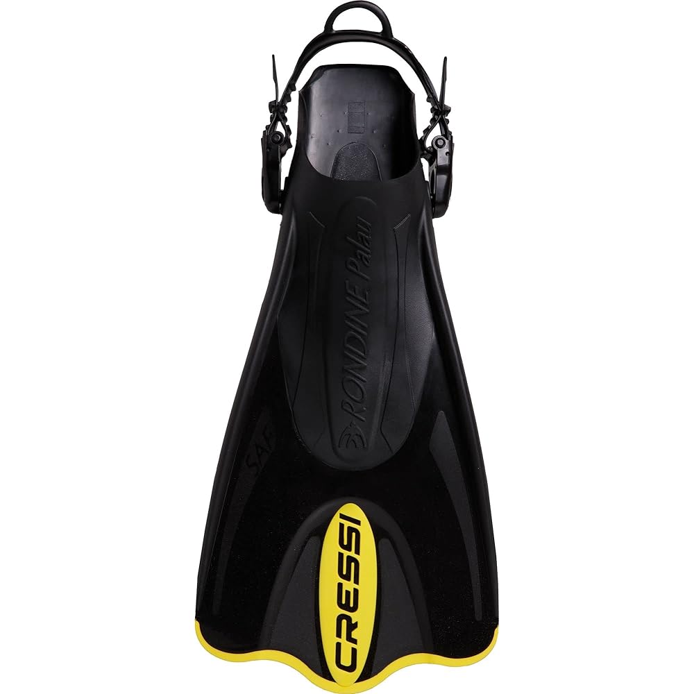 CRESSI Snorkeling Swim Fin [PALAU SAF] Open heel short blade that can be worn with bare feet Blue/Azur [Genuine product]