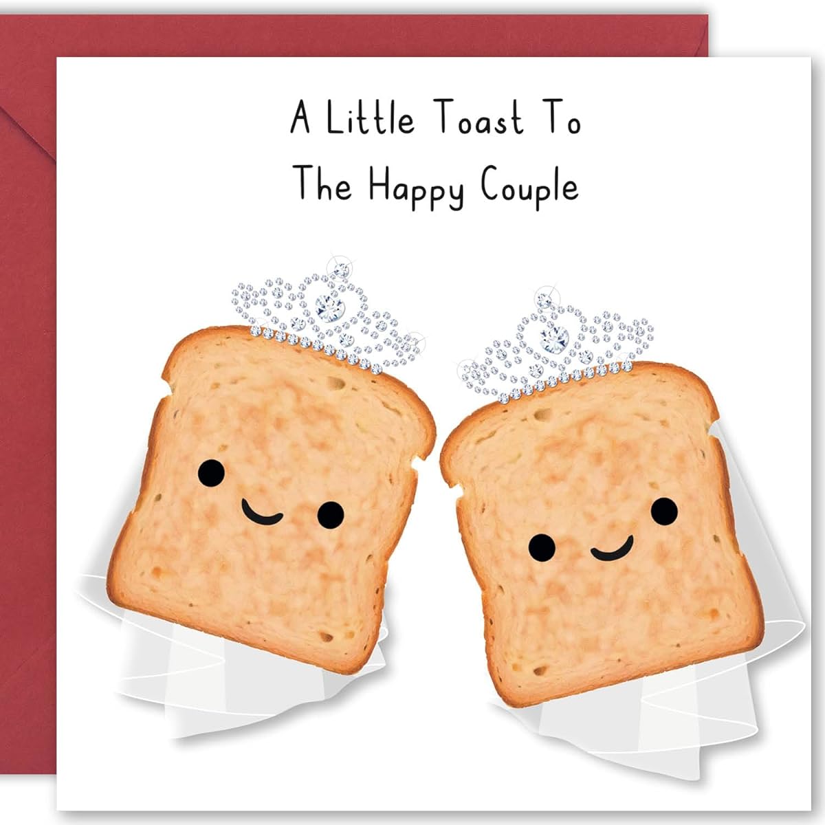 Cult Kitty Toast To Happy Couple Lesbian - Cute Gay Female Lesbian Wedding Cards for Women - Thick Premium Wedding Cards for Women, Lovely Bride Gay Female Cards with Colorful Envelopes