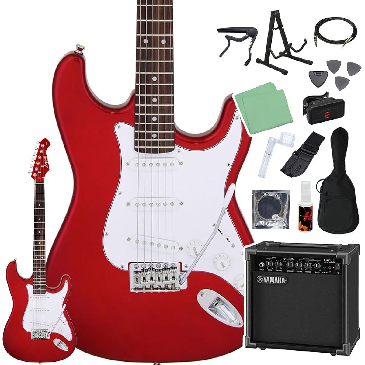 LEGEND LST-Z CACA Electric Guitar Beginner 14 Piece Set [GA15II Included] Legend