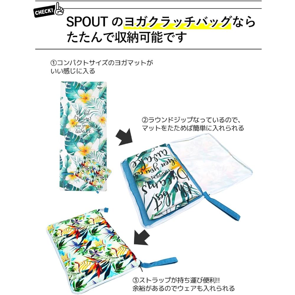 SPOUT Picture Yoga Mat Compact Size 145cm x 61cm x 1mm [212023]