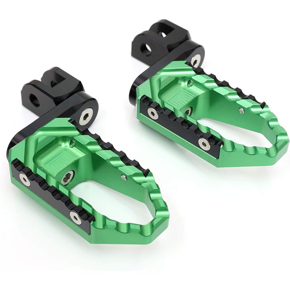 Autobahn88 Motorcycle Footpegs (Front/Rider Touring Type with 40mm Extension) Buell XB12R Firebolt (2004+) (Green)