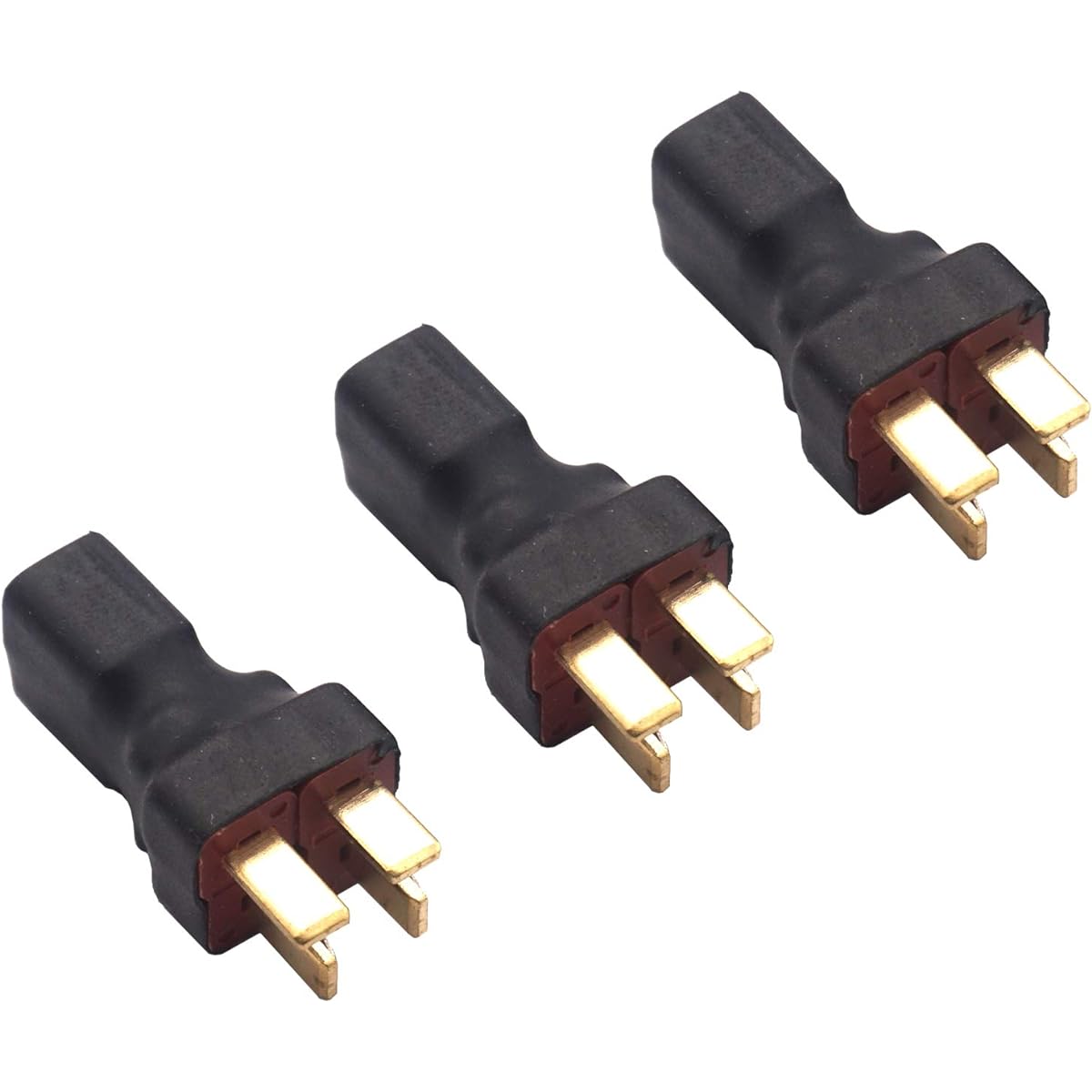 Mirthobby RC No Wire Deans Parallel Connector 3pcs Female 1pc Deans T Plug Adapter for RC Quadcopter/Airplane/Car/LiPo Battery