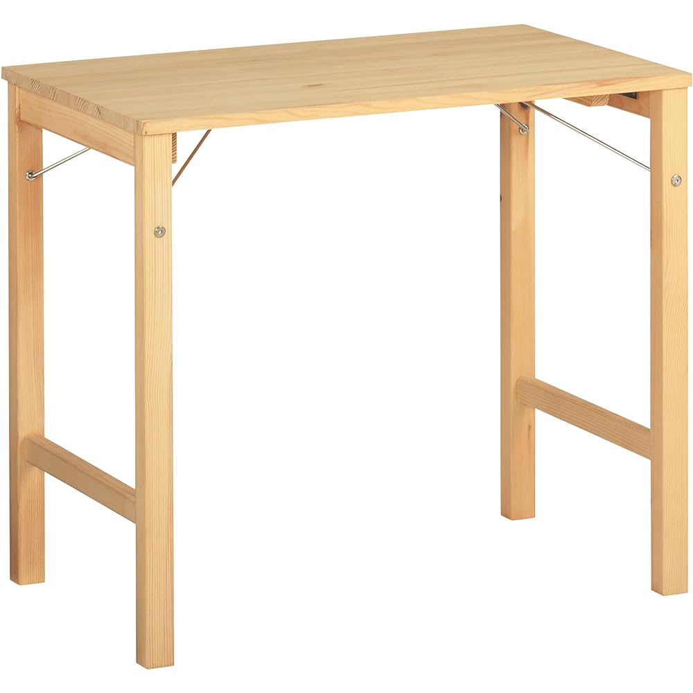 MUJI Pine wood table, foldable, width 80 x depth 50 x height 70 cm 18499441