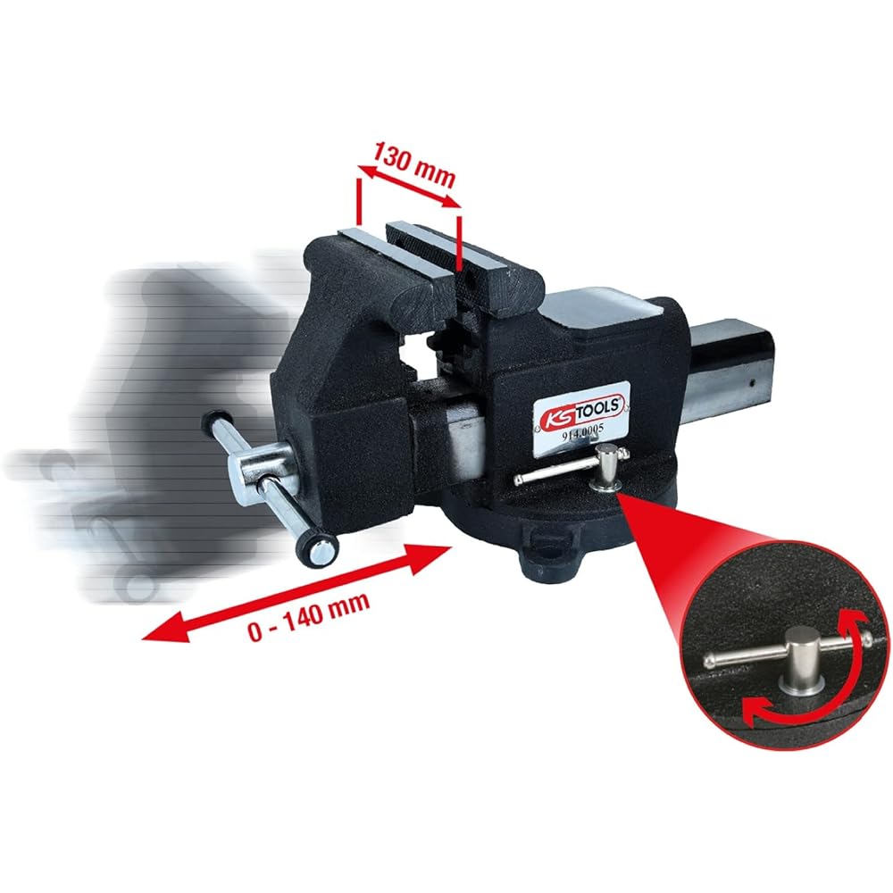 KS TOOLS Bench Vice 5" 914.0005