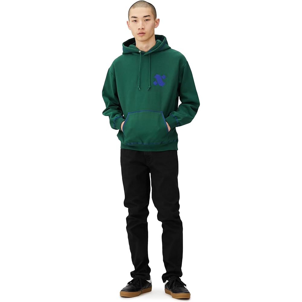 [Extra Large] Sweat CONTRAST STITCH PULLOVER HOODED SWEAT Men's