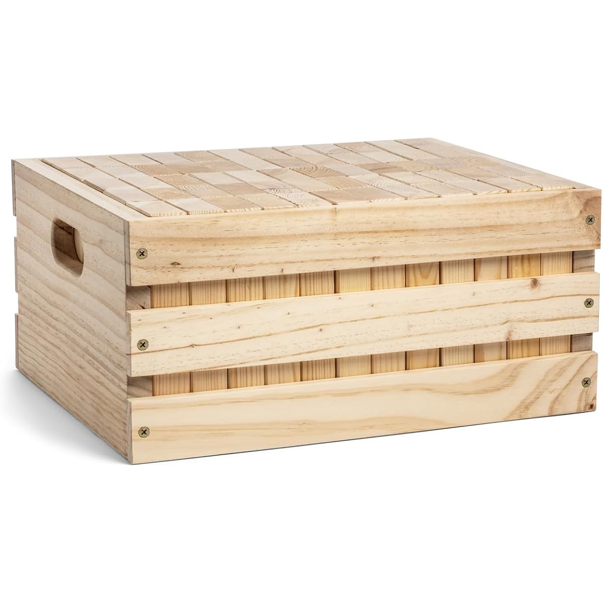 Tailgating Pros Premium Giant Top Ring Timber with Natural Wooden Crate – Jumbo Outdoor Yard Game Tower Extends to Over 5 Feet – Optional Tipsy Stickers Available!