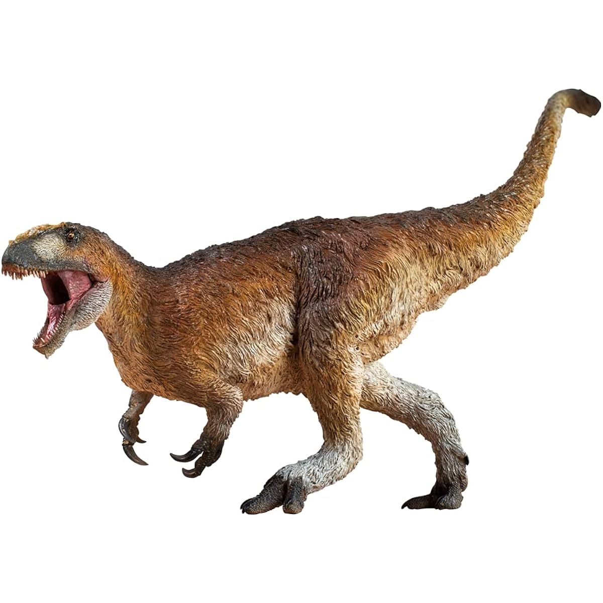 PNSO Yutyrannus Silver Dinosaur Model Toy Collectible Tyrannosaurus Rex Dinosaur Science Art Model Realistic Animal Figure PVC Premium Plastic Model Painted Finished Product