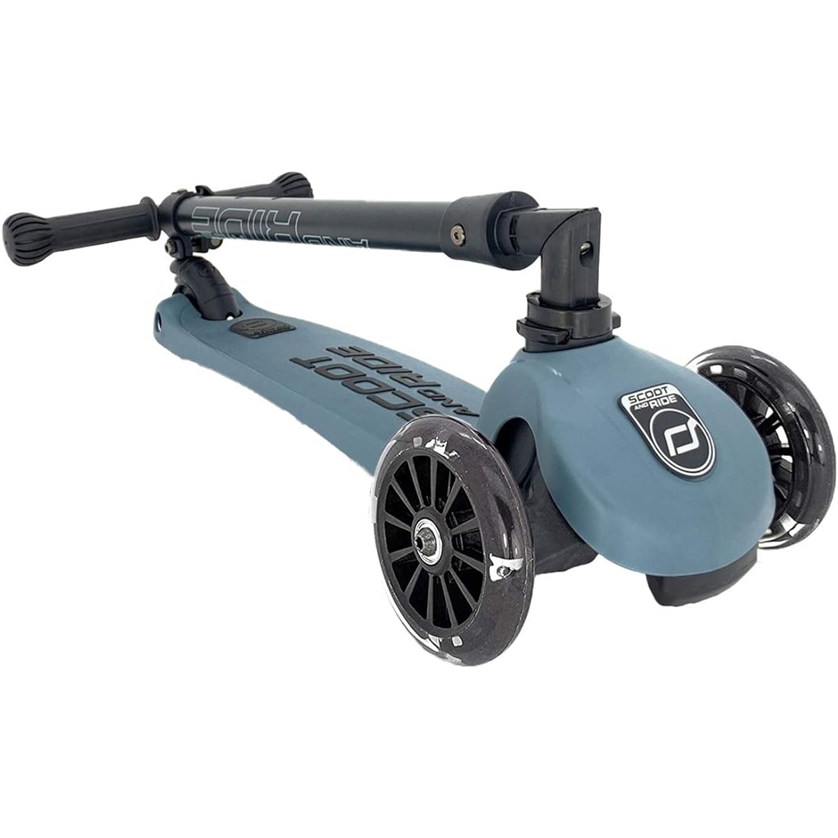 Scoot & Ride Highway Kick 3 LED Steel Kids Scooter Kickboard Tricycle [Genuine Japanese Product Warranty] 96347