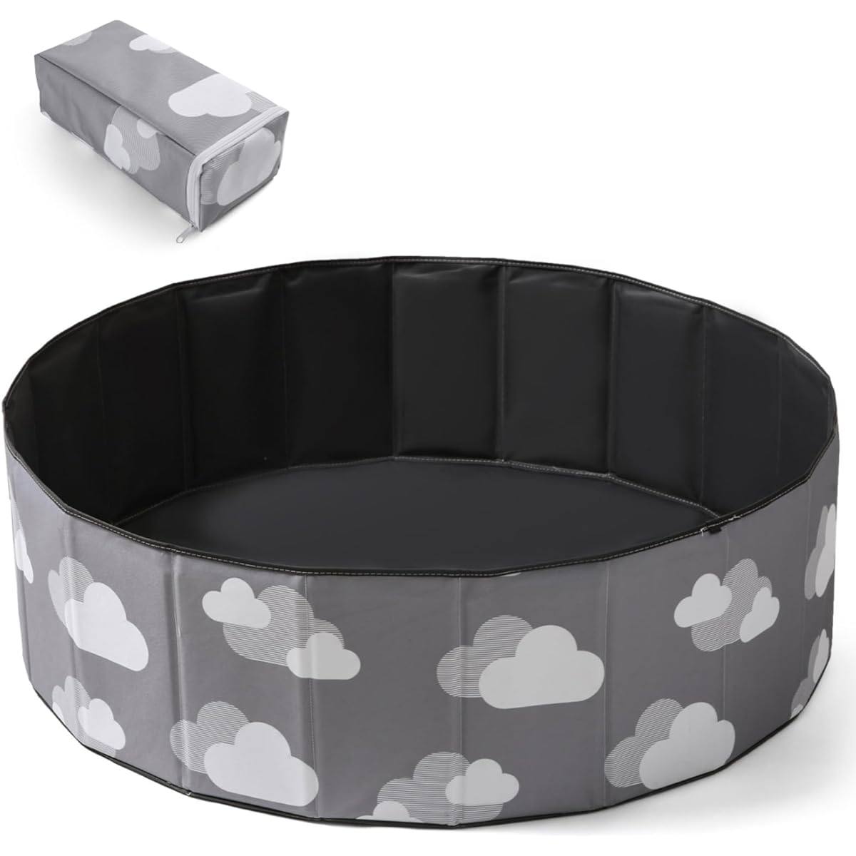 Heopeis Kids Ball Pit 40" Foldable 2 Layer Oxford Play Ball Pool with Storage Bag Playpen (Balls Not Included) for Babies Kids Girls Boys Pets Play Yard Playpen Fence