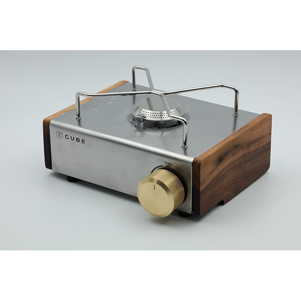 Thous Winds Kovea Cube Wooden Side Board For Kovea Cube Cassette Cooker Windbreak Board Windbreak Board Wooden Knob Brass Knob Barbecue Accessories