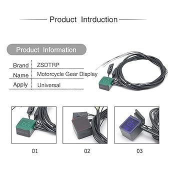 Speed Display Meter Motorcycle Digital Gear Indicator Car Styling Motorcycle Light Neutral Display Shift Lever Sensor Bule Motor