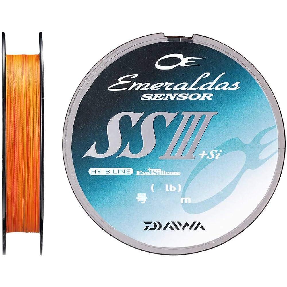 DAIWA Fluoroline Emeraldas SS3+Si 0.6/0.8 150/200m Orange (with color marking)
