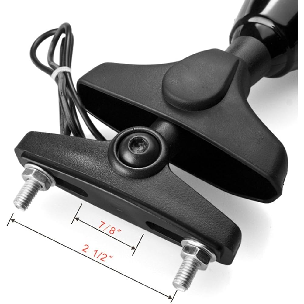 Black Integrated Amber LED Turn Signal Blinker Rear Side Mirror Smoked Lens Arrow Accent Light for Honda CBR 600 929 954 1000 XX RR F1 F4 F4i