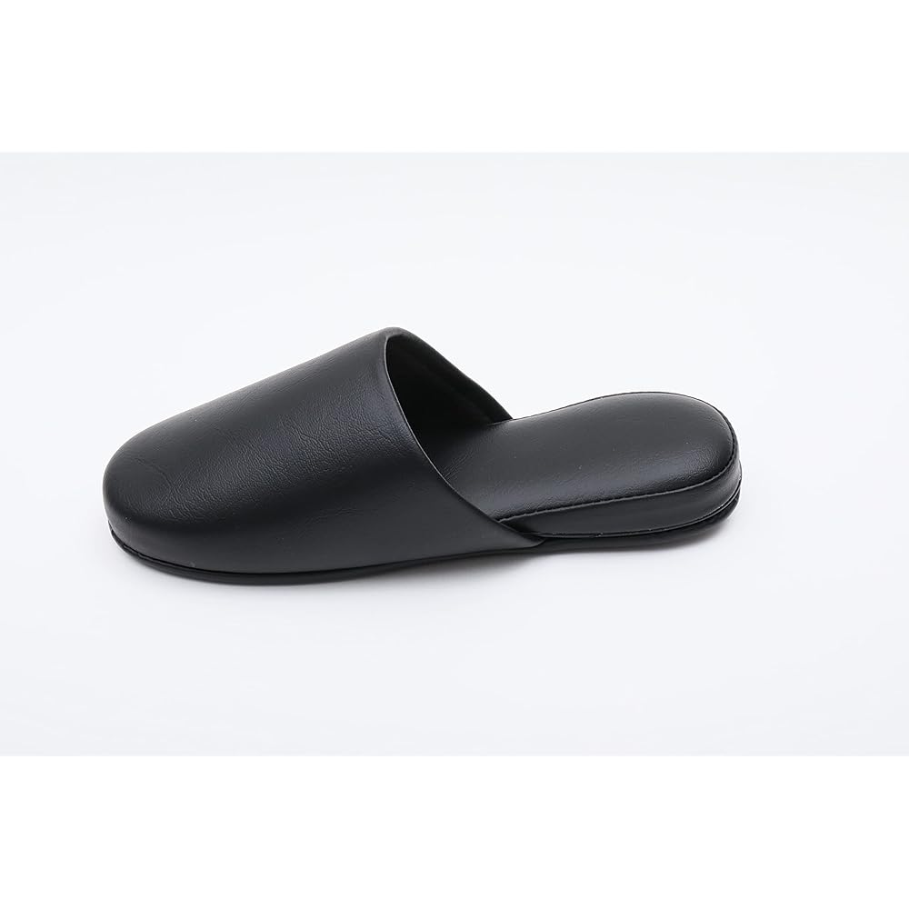 [TOKYO SLIPPER] Antibacterial leather-like vinyl slippers [Set of 10 pairs] [Thick sole, antibacterial treated, wipeable] Front-close slippers, anti-slip, unisex, recommended for hotels, commercial use, schools, and visitors.