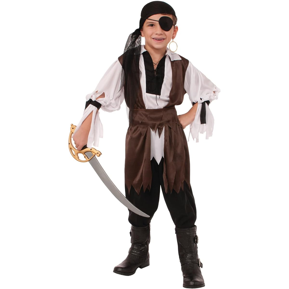Forum Novelties F73299_M Caribbean Pirate Costume For Kids Medium