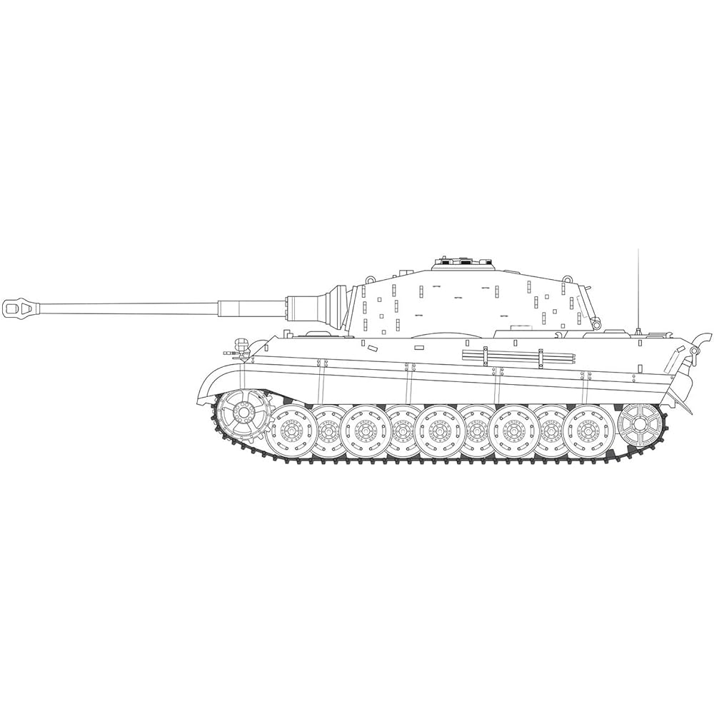 Airfix 1/35 German Army King Tiger Heavy Tank Plastic Model X1369
