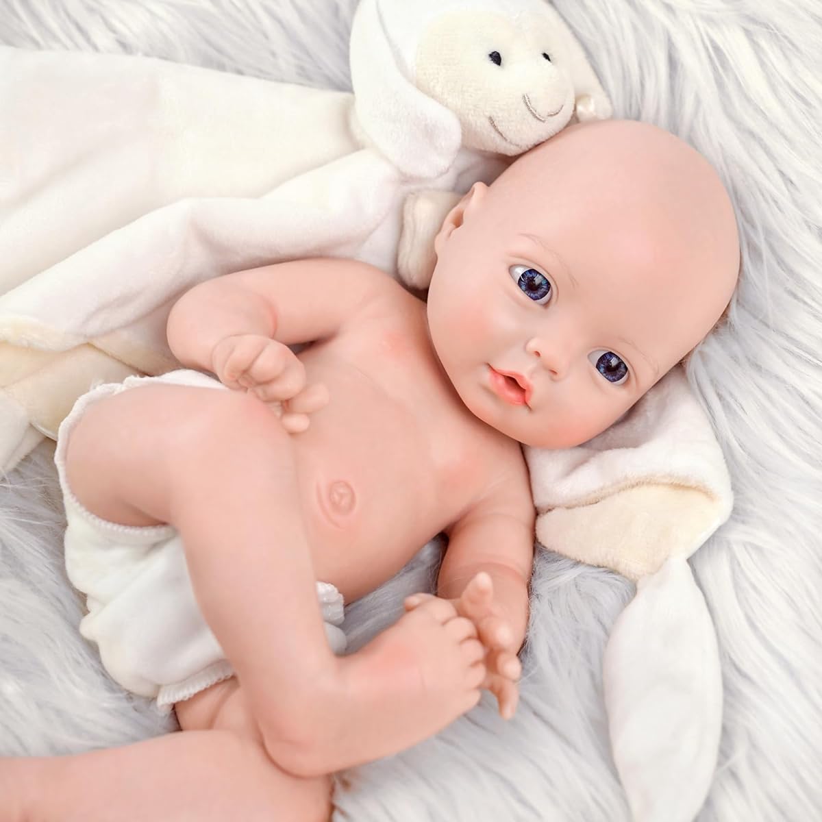BABESIDE Realistic Reborn Baby Doll Girl 12 Inch Baby Doll