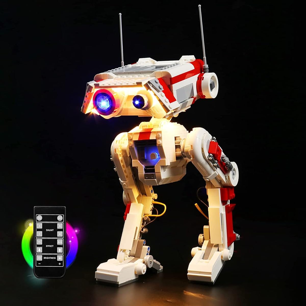 BrickBling LED Light Kit for Lego BD-1 75335, Creative Lighting Compatible with Lego BD1 Remote Control Version (Model Not Included)