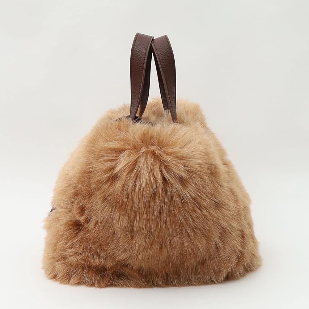 [Sameer Nasri] Tote Bag Sugar Furry Reusable Tote Bag Women's 2252211014 Camel (345)