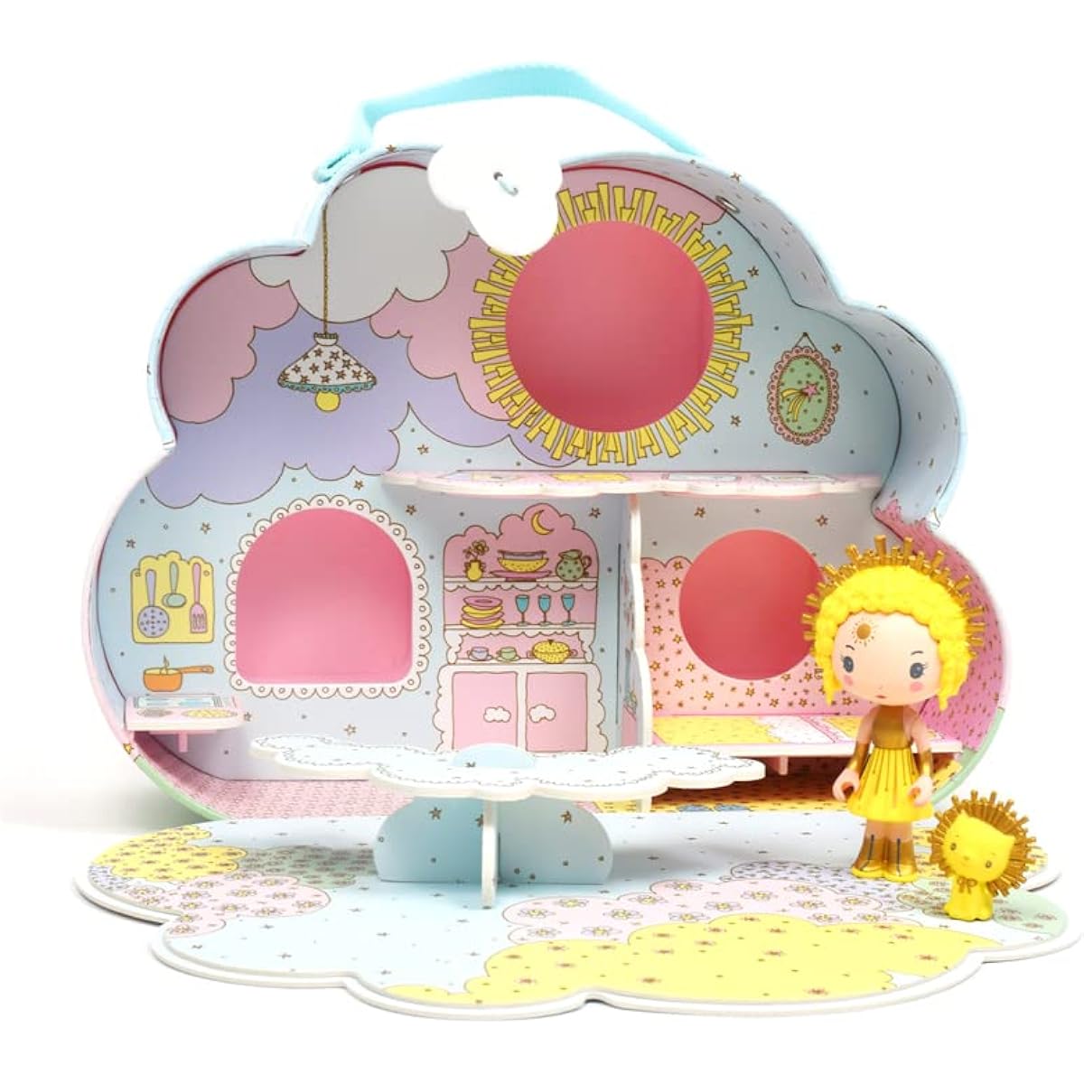 Dollhouse, doll house, play house, doll, toy, educational toy, girl, child, 4 years old, present, birthday, cute, stylish [DJECO TINYLY Sunny & Mia House] (DJ06953)