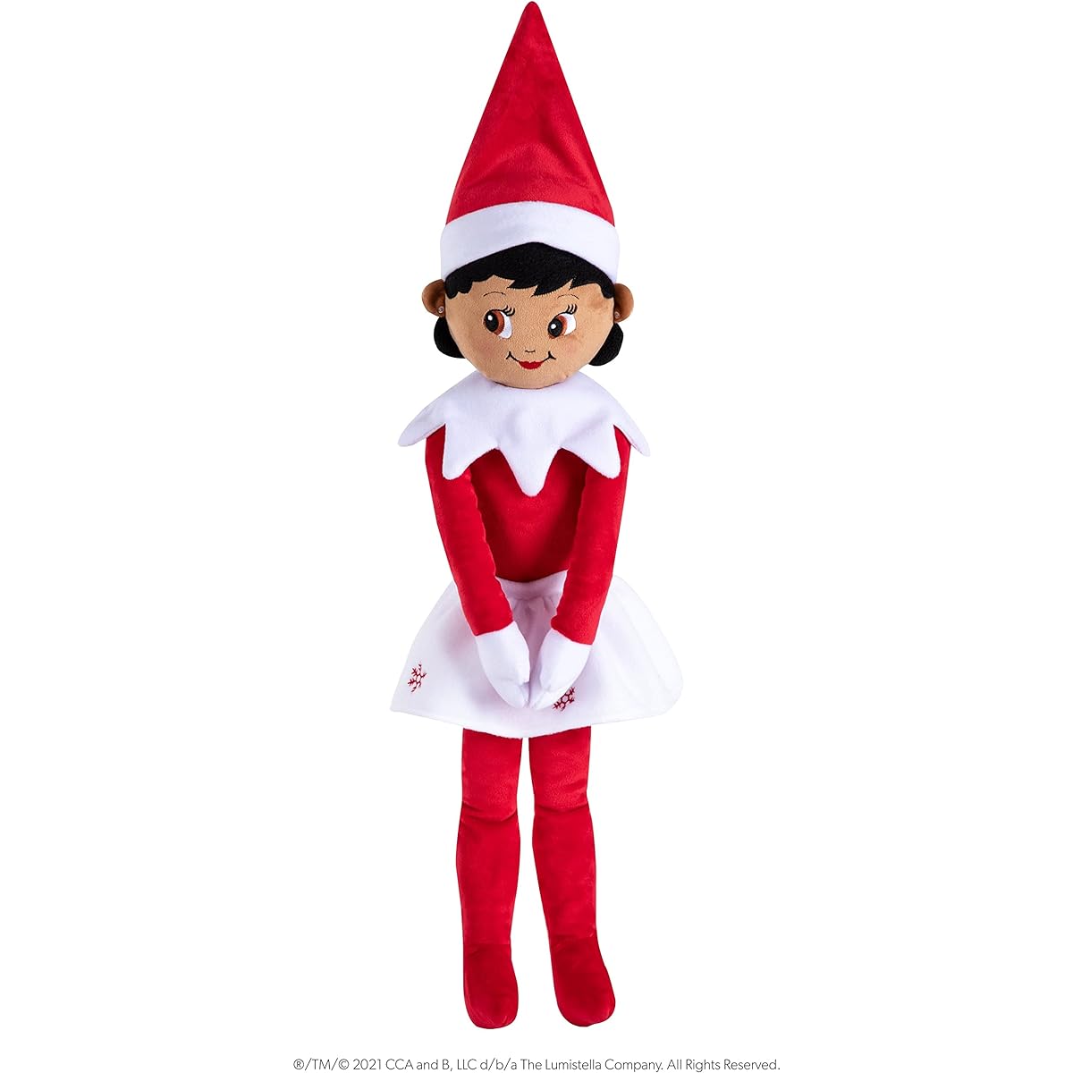 The Elf on the Shelf Huggable - 27" Scout Elf Plush Toy - Adorable Brown Eyed Girl Elf Stuffed Animal
