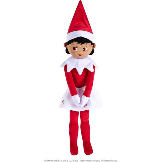 The Elf on the Shelf Huggable - 27" Scout Elf Plush Toy - Adorable Brown Eyed Girl Elf Stuffed Animal