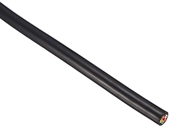 Kuramo Electric 300V Soft Vinyl Cabtire Cable VCTF22 6-core x 0.5SQ Black 20m
