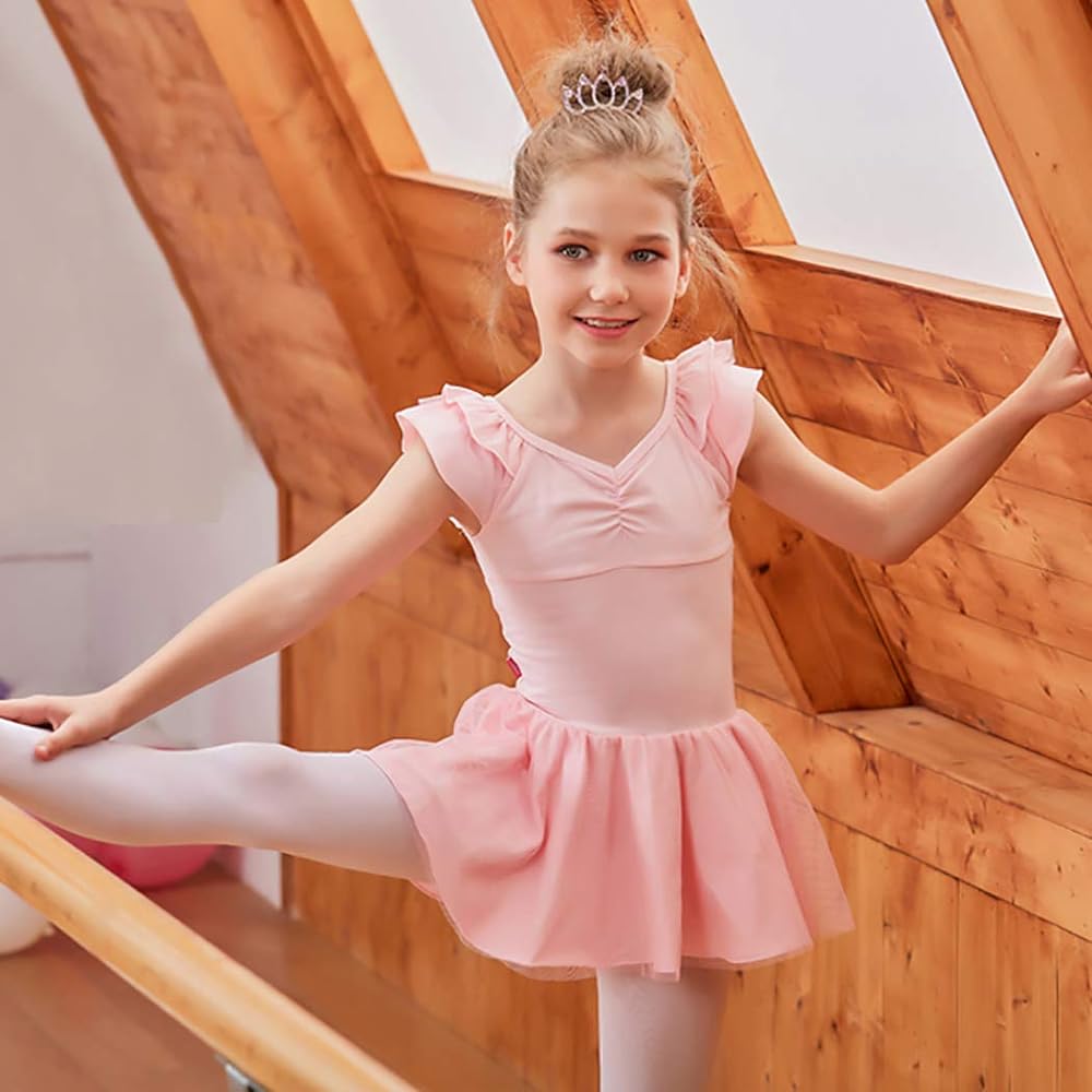 Manana ma30 Silkily Manana Leotard Ballet Kids Junior Simple Skirt with Snaps