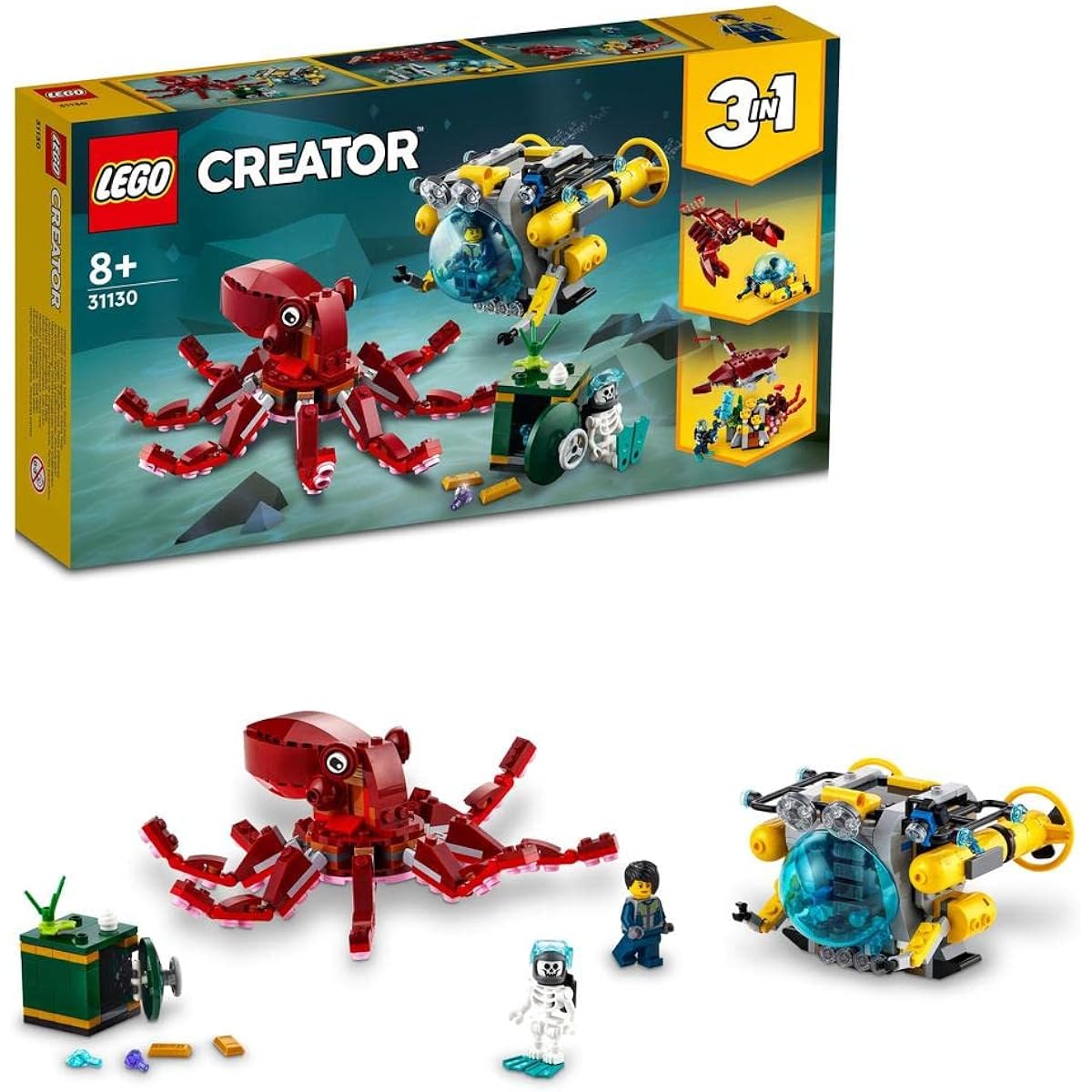 LEGO 31130 Sunken Treasure Mission - New.