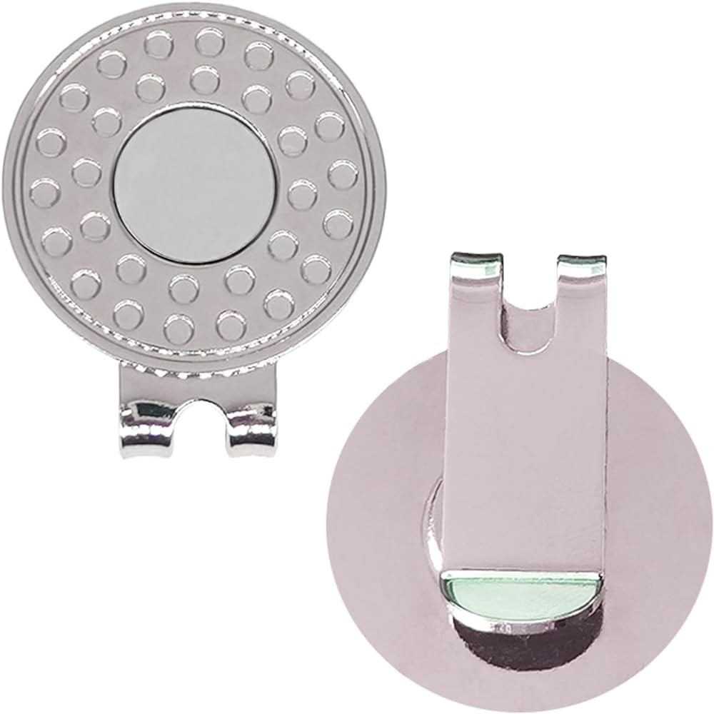 6 9 12 15PCS Golf Marker with Magnet Base Hat Clip Magnet Golf Cap Clip Golf Marker Holder (Applicable to Golf Caps) Nickel Plated Alloy Clip (Applicable to Metal Golf Markers) Professional Golf Training Auxiliary Parts