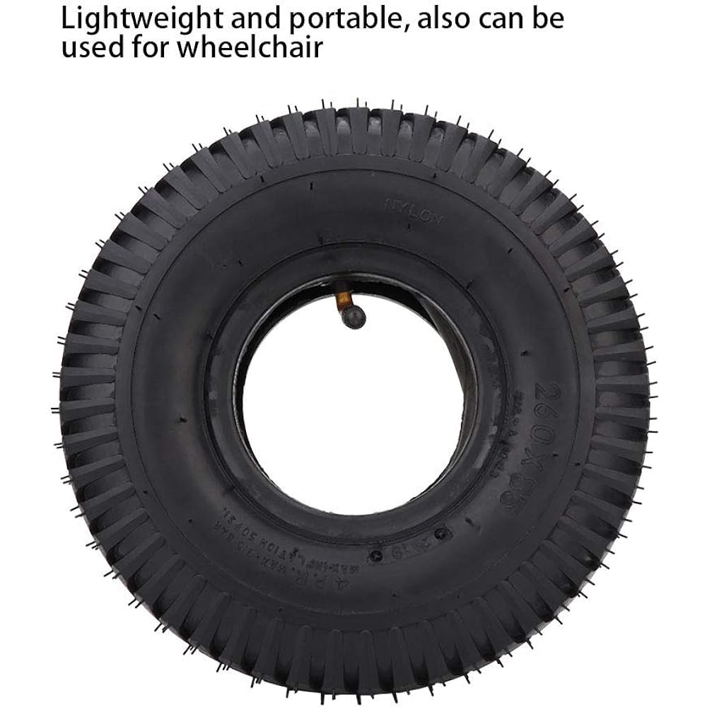 Wear Resistant 3.00-4/260X85 Tire Inner Tube, For Scooter Wheelchair, Electric Scooter Tire Replacement