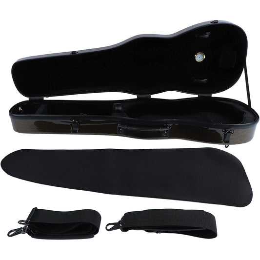 Violin Hard Case Standard Size Violin Case Thick Lining 2 Delicate Carbon Fiber Strips (Coffee)