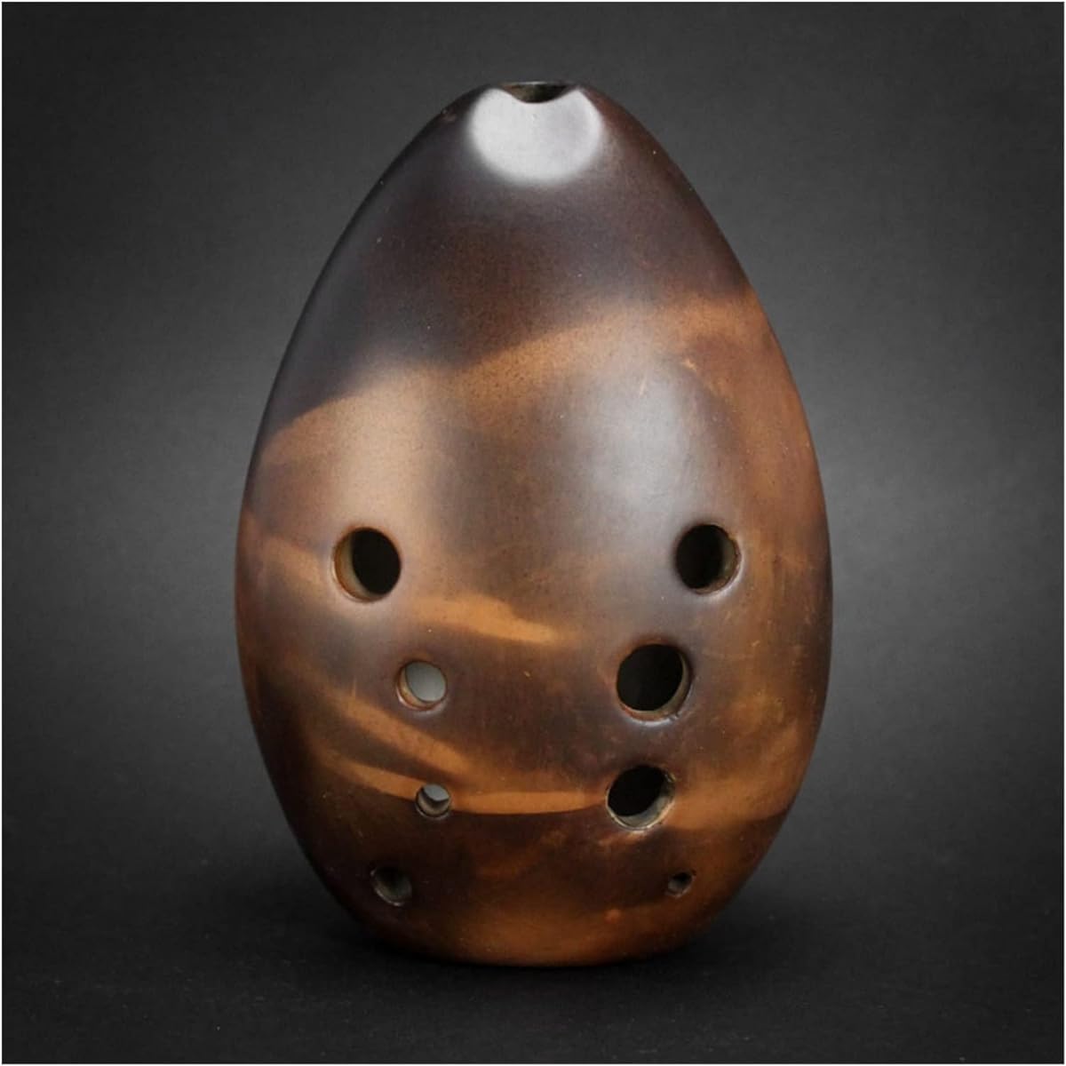 Professional 10 Hole Double Cavity Ocarina Penholder Shape Tao Xun Playing Instrument F Tune Smoke Xun Ocarina Musical Instrument (2)