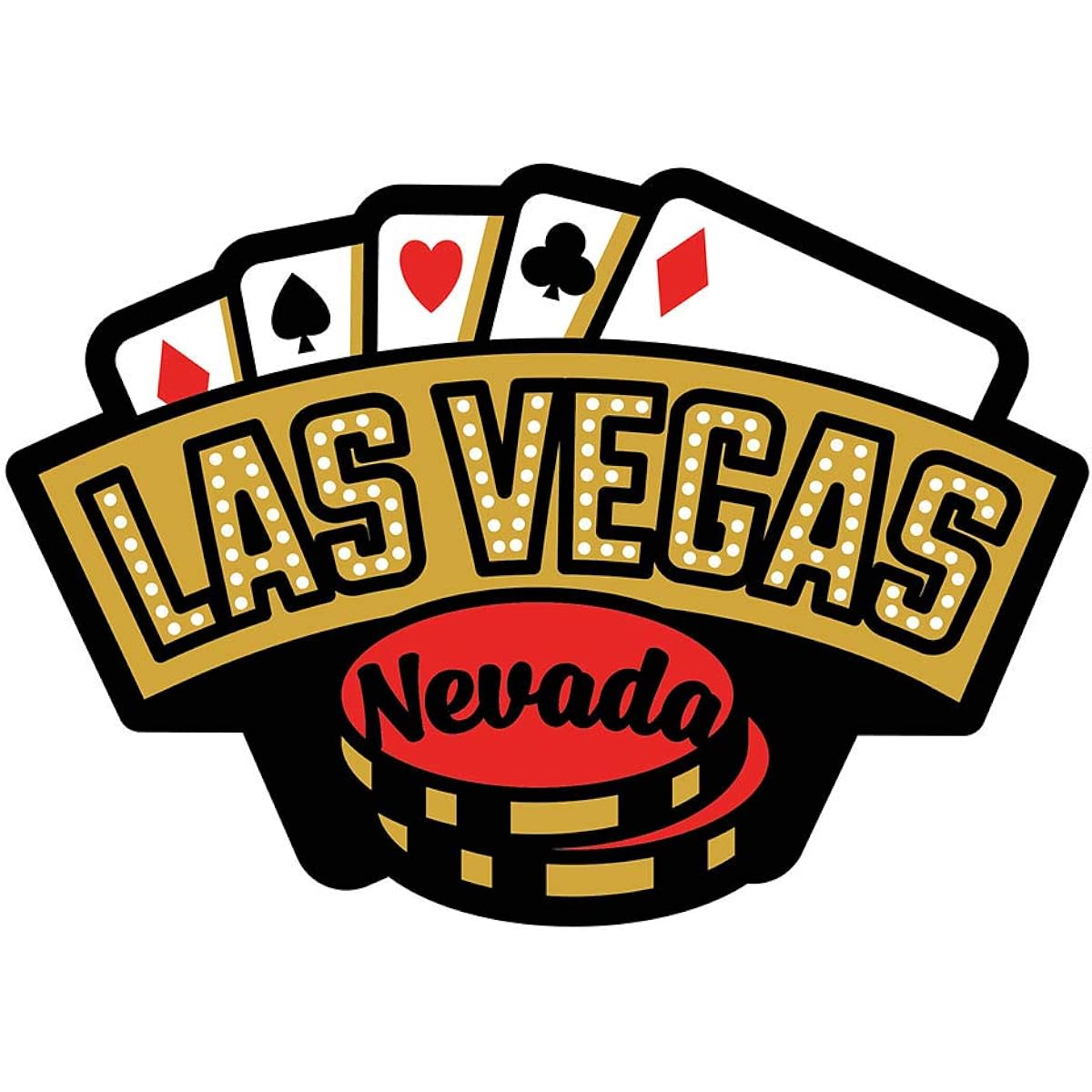 Vagabond Heart Las Vegas Nevada Waterproof Vinyl Sticker