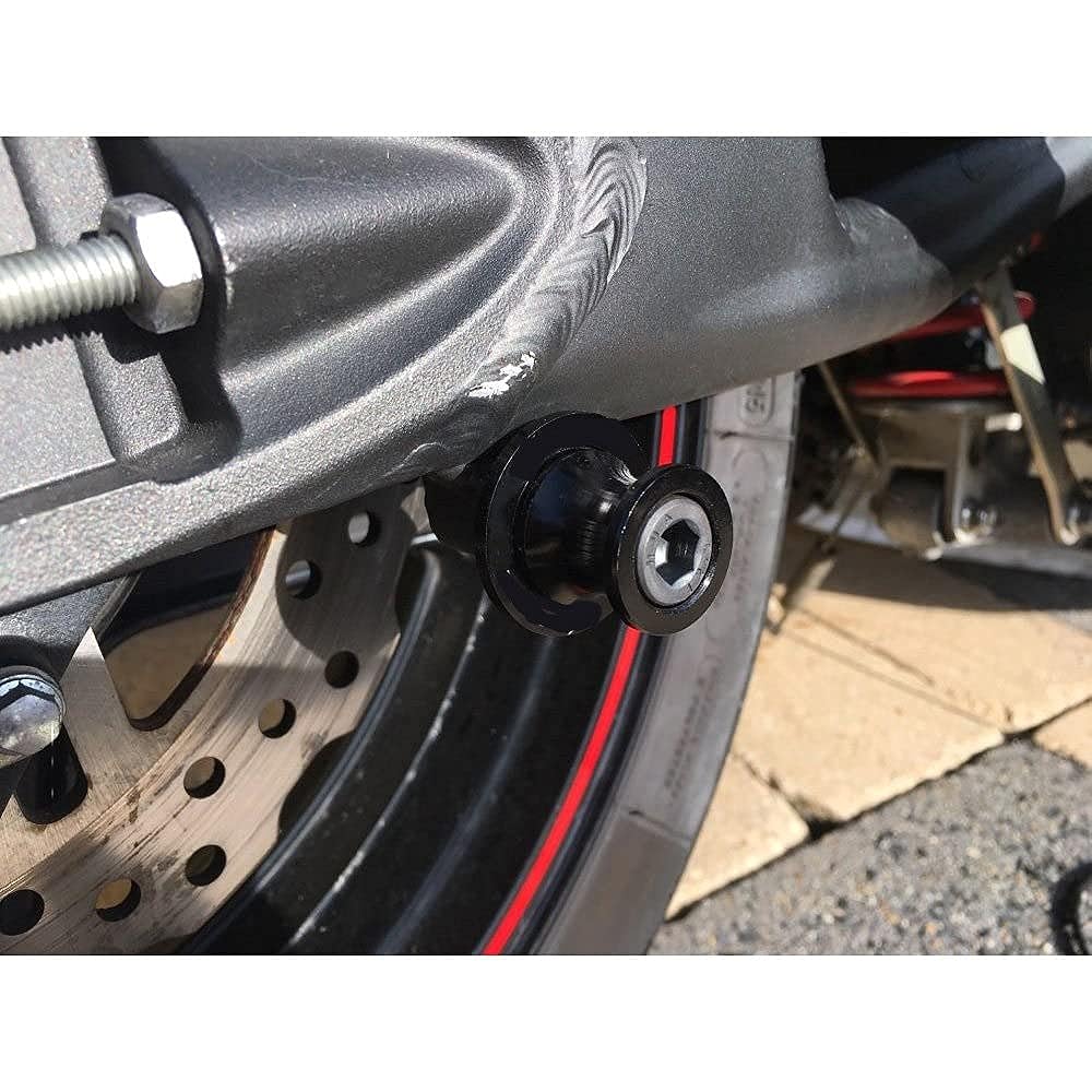 Motorcycle Swing Arm Bobbin Spool Swing Arm CNC Motorcycle Slider Spool Cover Stand Screw Frame Cover 8mm For Suzuki SV650 SV650S SV1000 SV1000S SV650A SV650SA (Color : Green)