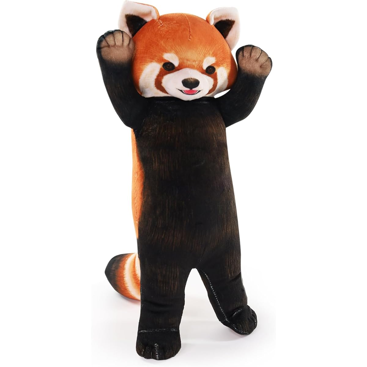 Furvana Red Panda Animal Plush Pillow, Soft Panda Stuffed Animal, Cuddly Plush Toy, Cute Stuffed Animal, Throw Pillow Decoration Gift for Girls Boys (S)