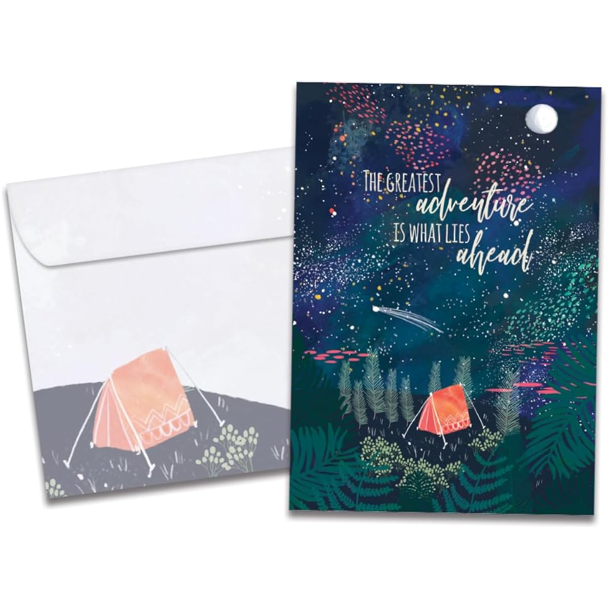 Tree-Free Greetings Birthday Greeting Card, Eco-Friendly Made in the USA, 100% Recycled Paper, 5"x7" The Greatest Adventure (GO65233)