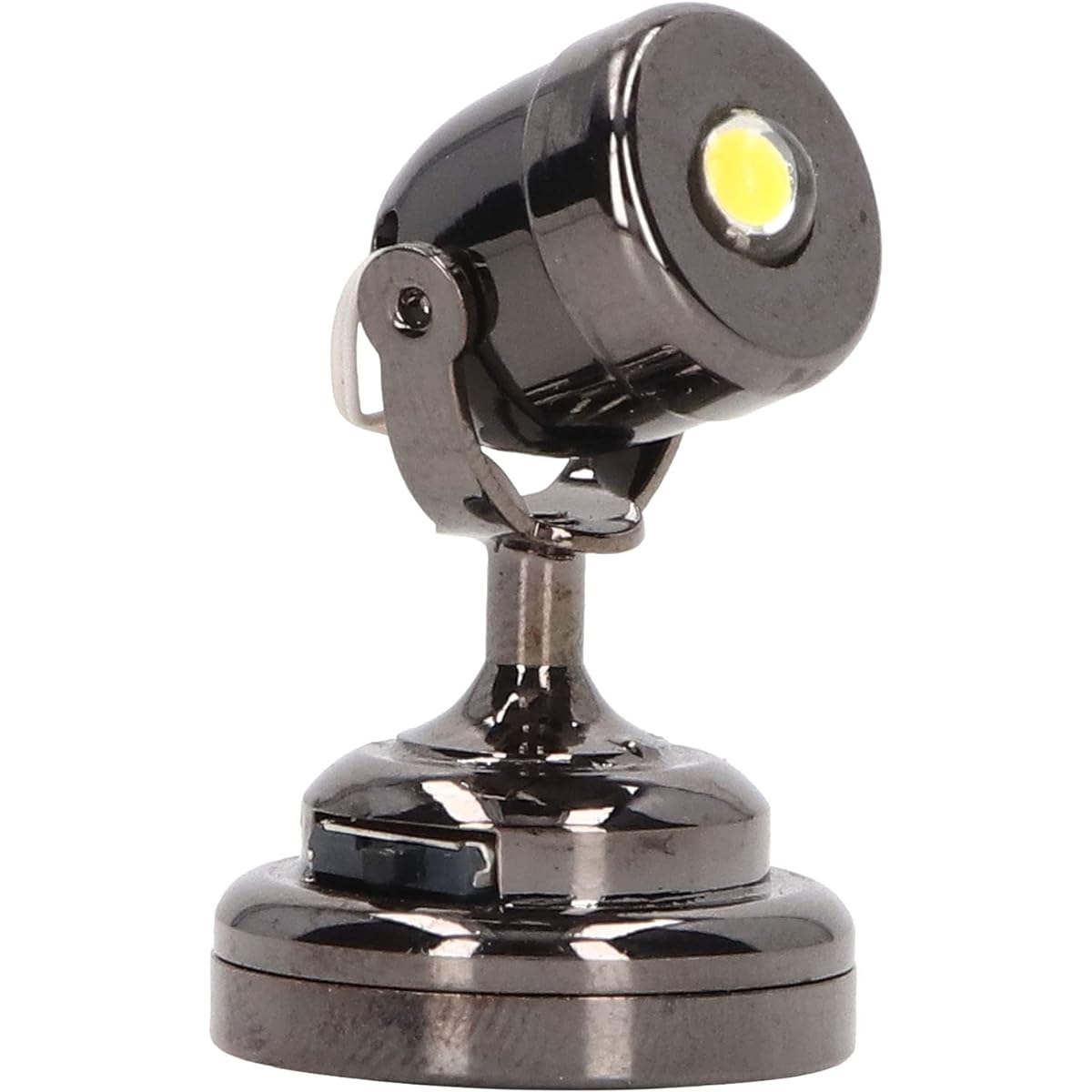 Agatige Dollhouse Light LED Miniature Lamp with Base Switch for 1:12 Dollhouse (Glossy Black)