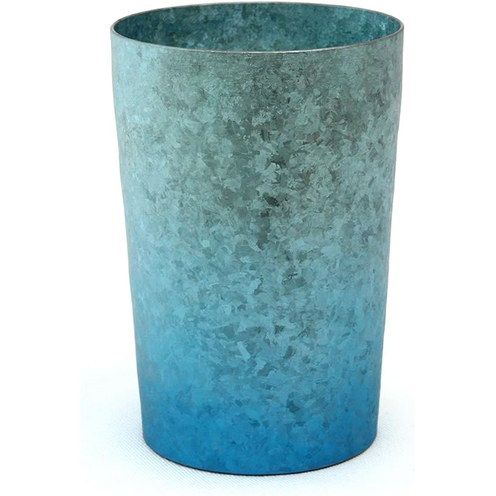 HORIE Made in Tsubame, Niigata Prefecture Titanium Double Tumbler Kiln Light 270cc Gradient Blue Set of 2 T09KM270GBSET