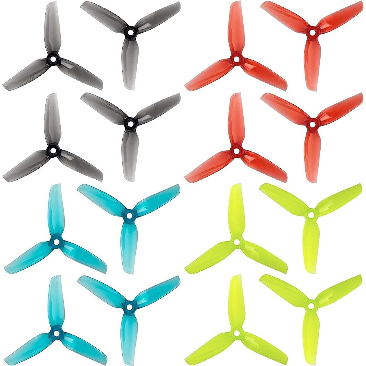 GEMFAN 4032 3-Blade Propellers High Speed Propellers Popo 4" 100mm CW CCW Racing Frame FPV Drone for 1406 2205 1806 Brushless Motor GEMFAN 4032 (Blue, Red, Black, Yellow)