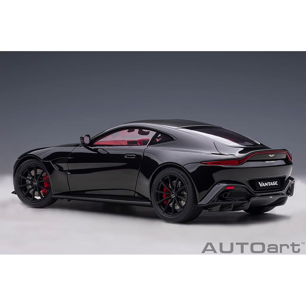 AUTOart 1/18 Aston Martin Vantage 2019 Black/Carbon Black Roof Finished Product 70275