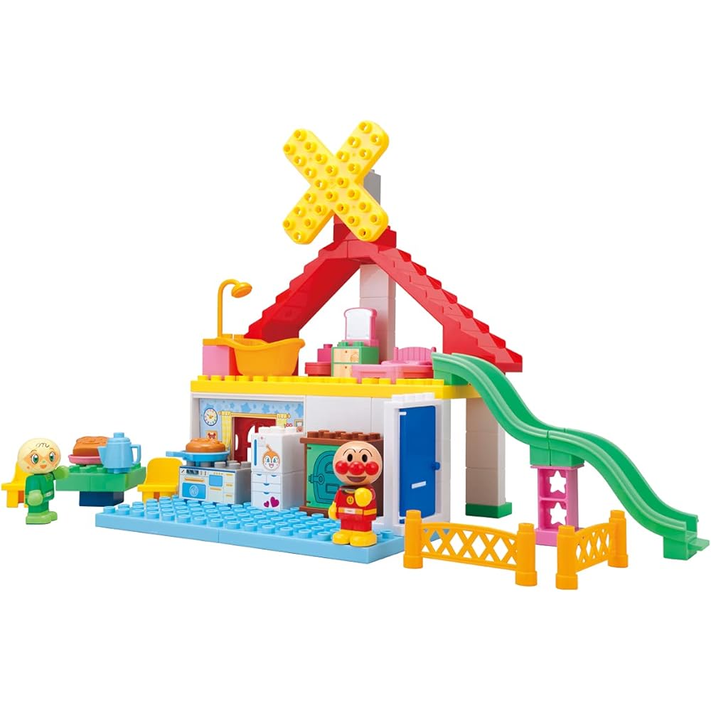 BANDAI Bread Factory and Slide Home Block Bucket Ages 3+