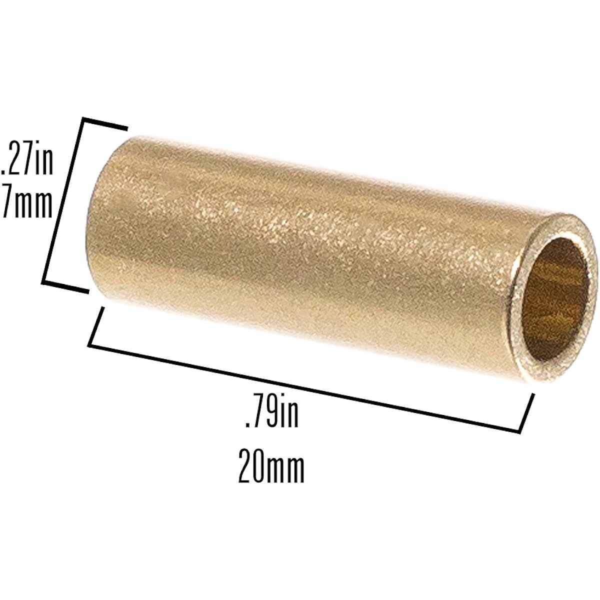 Premium Brass Craft Tubes - For Macrame and Other DIY Projects 50 Pack 50 X BT34-~CC_RK18