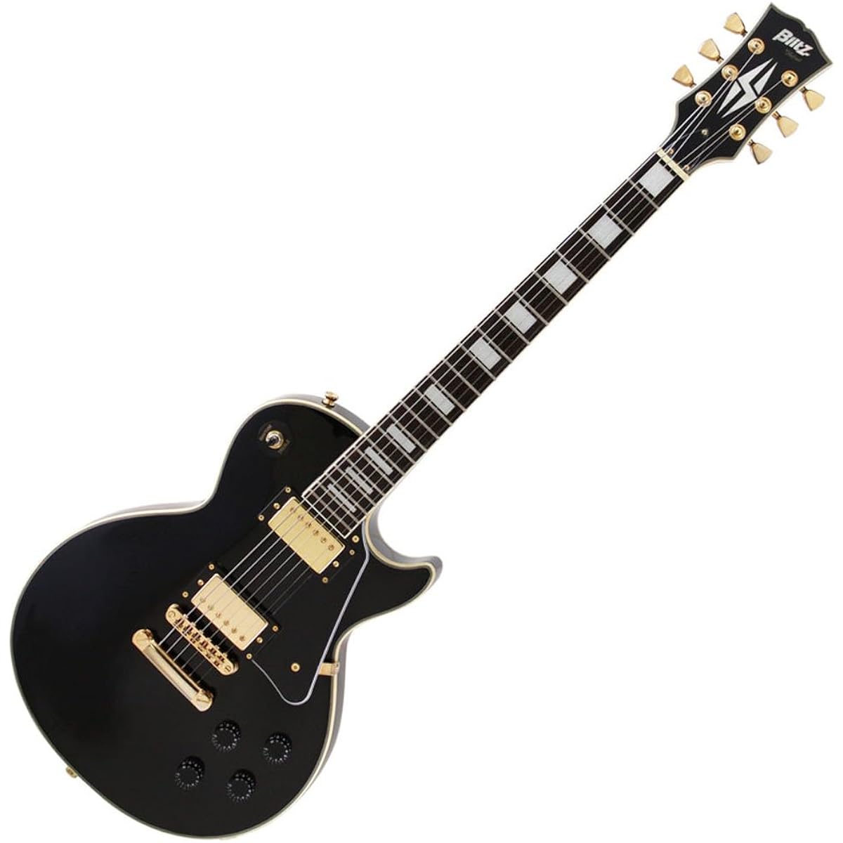 BLITZbyARIA Blitz Electric Guitar BLP-CST BK Case Included