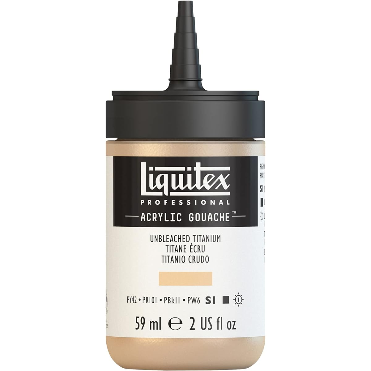 (Unbleached Titanium) - Liquitex 2059434 Acrylic Gouache, 60ml, Unbleached Titanium